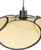 MEROO - Hanglamp - Zwart/Naturel - Rotan