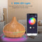 Meross - Smart Wi-Fi Essential Oil Diffuser - Light Wooden Grain