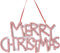 Merry Christmas Hang Deco 12 cm
