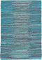 MERSIN - Laagpolig vloerkleed - Blauw - 160 x 230 cm - Katoen
