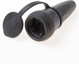 Merten 173051 Koppeling met randaarde Rubber 250 V Zwart IP44