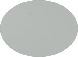 Mesapiu Placemat Nappa - Kunstleer - Ovaal - Dubbelzijdig - 45x33cm - Lichtgrijs - 1 stuks