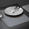 Mesapiu Placemat Nappa - Kunstleer - Rechthoekig - Dubbelzijdig - 45x33cm - Lichtgrijs - per stuk