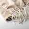 Dutch Decor - JOSEFIEN - Plaid 140x180 cm - lichtgewicht - zigzag patroon - Pumice Stone - beige