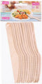 messen 16 cm hout beige 12 stuks