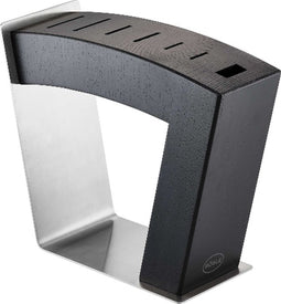 Messenblok, 7 Sleuven, Zwart, Essenhout, Edelstaal - Rösle | MoveX