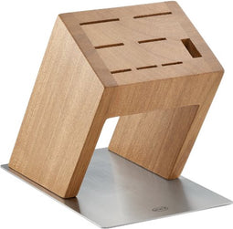 Messenblok, 8 Sleuven, Iepenhout, Edelstaal - Rösle | KnifeX