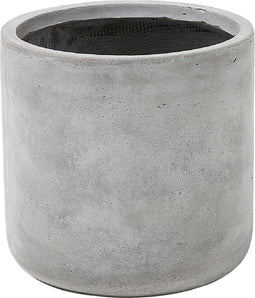 MESSENE - Bloempot - Grijs - 34 cm - Klei-vezelmengsel