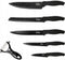 Messenset - Keramische Non Stick Coating - 6 delig - Zwart