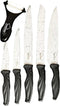 Messenset - Keramische Non Stick Coating - 6 delig Zwart/Wit