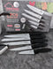 Messenset - Keramische Non Stick Coating - 6 delig Zwart/Wit