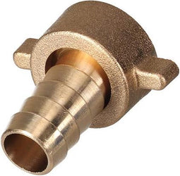 MESSING KRAANAANSLUITING - BINNENDRAAD 3/4" - SLANG 5/8"