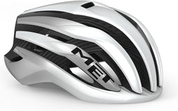 MET Trenta 3K Carbon MIPS Fietshelm - Maat S - White Silver Metallic Matt
