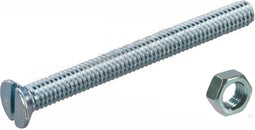 metaalschroeven platkop verzinkt m5x30mm