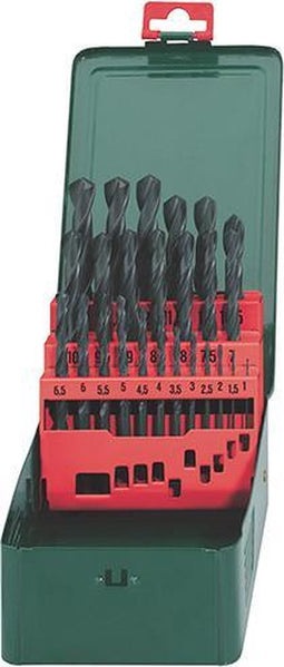Metabo 627152000 HSS Metaal-spiraalboorset 25-delig Rollenwals DIN 338 Cilinderschacht 1 set(s)
