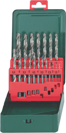 Metabo 627153000 HSS Metaal-spiraalboorset 19-delig Geslepen DIN 338 Cilinderschacht 1 set(s)