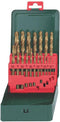 Metabo 627156000 HSS Metaal-spiraalboorset 19-delig TiN DIN 338 Cilinderschacht 1 set(s)
