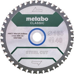 Metabo 628651000 Steel Cut Cirkelzaagblad - 165 x 20 x 40T - Metaal