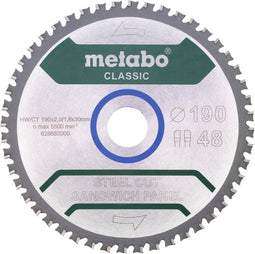 Metabo 628684000 Cirkelzaagblad 190 x 30 mm Aantal tanden: 48 1 stuk(s)
