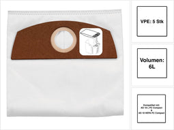 Metabo 630164000 Filterzak 5 stuk(s)