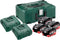 Metabo 685135000 18V LiHD accu starterset (4x 8.0Ah accu) + 2x lader in Metaloc