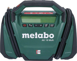 Metabo AK18 - 18 Volt MULTI ACCU-COMPRESSOR voor auto en fietsbanden druk in bar psi en kPa voor CAS accusysteem