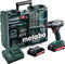 Metabo BS 18 - Accuboormachine- 18V - incl. 2 li-ion (2,0 Ah) accu-packs, lader en toebehorenset