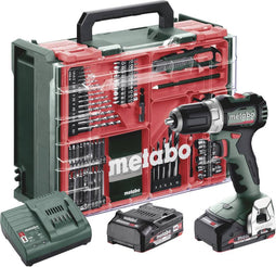 Metabo BS 18 L BL Set 613155710 Accu-schroefboormachine 18 V 2 Ah Li-ion Incl. 2 accu's, Brushless, Incl. koffer, Incl.