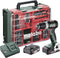 Metabo BS 18 L BL Set 613155710 Accu-schroefboormachine 18 V 2 Ah Li-ion Incl. 2 accu's, Brushless, Incl. koffer, Incl.
