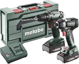 Metabo BS+SSD200LTBL 685193000 Accu-schroefboormachine, Accu-slagmoersleutel 18 V 2 Ah Li-ion Incl. accu, Incl. lader