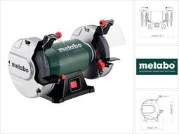 Metabo DS 150 M 604150000 Dubbele slijper 370 W Ø 150 mm