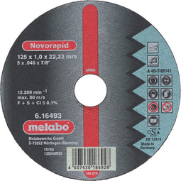 Metabo Novorapid 616274000 Doorslijpschijf recht 230 mm 25 stuk(s) Metaal