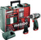 Metabo Powermaxx BS Basic 10.8V Li-Ion accu boor-/schroefmachine set (2x 2.0Ah accu) in koffer incl. 62 delige accessoire set