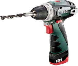 Metabo POWERMAXX BS BASIC 12 Volt Accu-schroefboormachine 2.0 Ah Li-ion Incl. 2 accus, Incl. lader, Incl. koffer 600984500