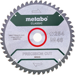 Metabo precision cut wood - classic 628061000 Cirkelzaagblad 254 x 30 mm Aantal tanden: 48 1 stuk(s)