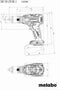 Metabo SB 18 LTX BL I 602360840 Accu-klopboor/schroefmachine 18 V Li-ion Zonder accu, Incl. koffer