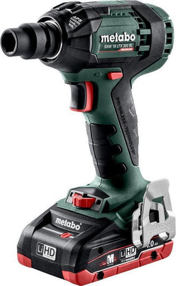 Metabo SSW 18 LTX 300 BL 18V LiHD Accu slagmoersleutel set (2x 4.0Ah accu) in Koffer - 300Nm - 1/2"" - koolborstelloos