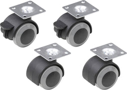 Metafranc Dubbele wielen Wieldiameter: 40 mm Draagvermogen (max.): 20 kg 4 stuk(s)