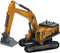 METAL Bouwvoertuig Graafmachine met rupsbanden, 1:55