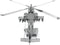 Metal Earth Modelbouw 3D AH64 Apache Helikopter - Metaal