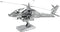 Metal Earth Modelbouw 3D AH64 Apache Helikopter - Metaal