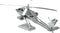 Metal Earth Modelbouw 3D AH64 Apache Helikopter - Metaal