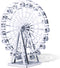 Metal Earth Modelbouw 3D Reuzenrad - Metaal