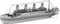 Metal Earth Modelbouw 3D Titanic - Metaal