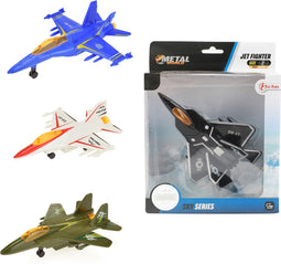 Metal Pull-back Gevechtsvliegtuig