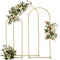 Metalen Achtergrond Set - Bruiloft - Decoratieve Boog - Licht Goud - Set van 3