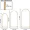 Metalen Achtergrond Set - Bruiloft - Decoratieve Boog - Licht Goud - Set van 3