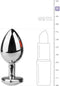 Metalen buttplug met hartje - zilverkleurig