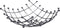 Metalen fruitmand/fruitschaal zwart vierkant 31 x 31 x 13 cm - Fruitschalen/fruitmanden - Basic model