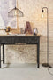 Metalen Industri«le Staande Lamp zwart 150CM